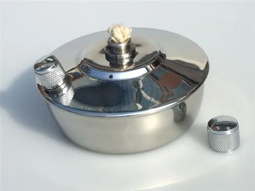 Spirituslampe mit extra Befüllöffnung