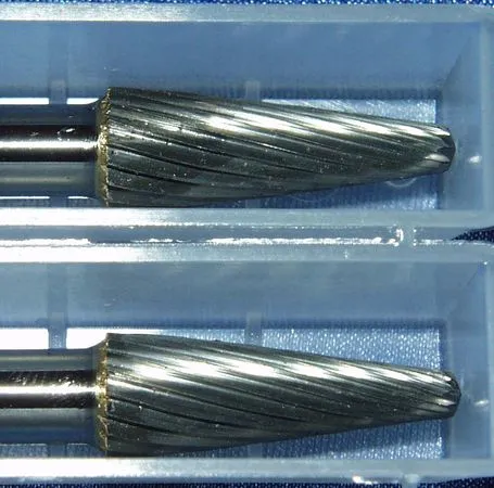 2x HM Fräser Konus 6mm Schaft SL-2M-6-#3