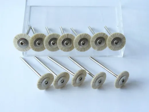 24x Polierbürste 17,4 mm Ziegenhaar weiss MSHS116W