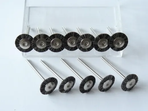 144x Polierbürste 17,4 mm Ziegenhaar braun MSHS116G