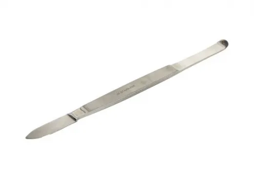 Wachsmesser Fahnenstock, 17 cm, Metallgriff