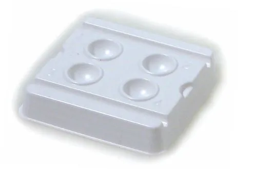 100x Mischnapf Mischpalette 4 Well, 50 mm x 50 mm
