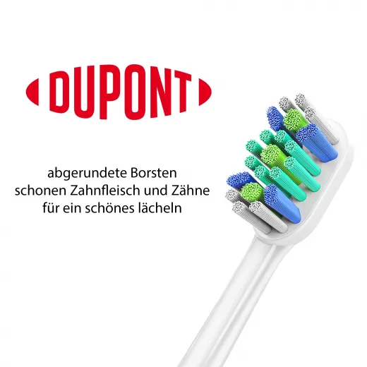 8x Ersatzbürsten kompatibel mit Philips Sonicare Aufsteckbürsten - Bürstenköpfe Medium-Weich, M2