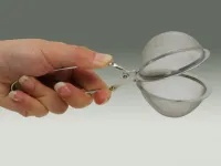 Zahnsieb, aufklappbar, Länge 17 cm, Durchmesser 6 cm