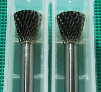 2x HM Fräser umgek. Kegel 6mm kreuzverzahnt SN-4M-6-#6