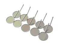 10x Mundspiegel #7, plan, Ø 24mm, mit Gewinde