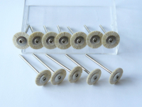 24x Polierbürste 17,4 mm Ziegenhaar weiss MSHS116W