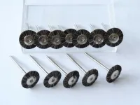 24x Polierbürste 19 mm Ziegenhaar braun MSHS68G