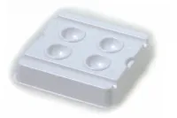 100x Mischnapf Mischpalette 4 Well, 50 mm x 50 mm