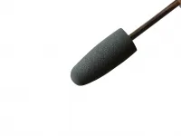 12x Silikonpolierer, 2,35 mm Schaft, grobe Körnung, grau