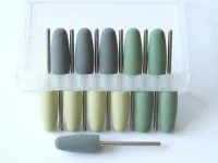 12x Silikonpolierer (Set), je 4x: grob, mittel, fein (grau, grün, gelb)