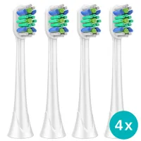 4x Ersatzbürsten kompatibel mit Philips Sonicare Aufsteckbürsten - Bürstenköpfe Medium-Weich, M2