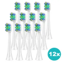 12x Ersatzbürsten kompatibel mit Philips Sonicare Aufsteckbürsten - Bürstenköpfe Medium-Weich, M2