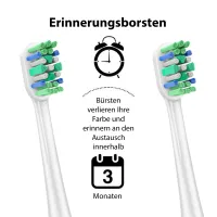 8x Ersatzbürsten kompatibel mit Philips Sonicare Aufsteckbürsten - Bürstenköpfe Medium-Weich, M3