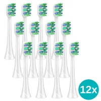 12x Ersatzbürsten kompatibel mit Philips Sonicare Aufsteckbürsten - Bürstenköpfe Medium-Weich, M3