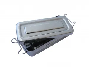 Instrumentenbox - Steribox mit Bügelverschluß, 18cm x 8cm x 4cm
