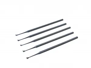 5x Zahnreiniger, Flügelform, schräg, einendig, rechts, Scaler