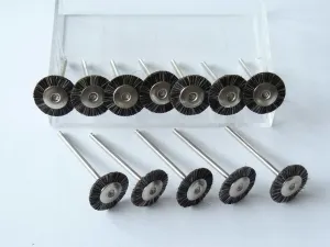 24x Polierbürste 17,4 mm Ziegenhaar braun MSHS116G