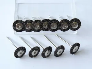 24x Polierbürste 19 mm Ziegenhaar braun MSHS68G