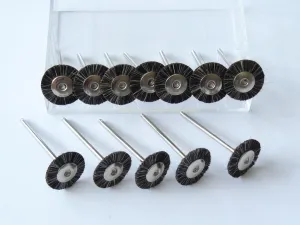 144x Polierbürste 19 mm Ziegenhaar braun MSHS68G