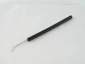 10x Präpariernadel mit Kunststoffgriff, gebogen, spitz