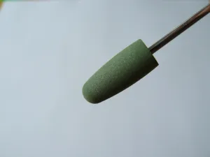 12x Silikonpolierer, 2,35 mm Schaft, mittlere Körnung, grün