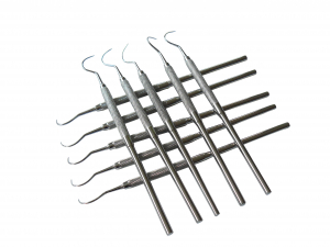 10x Zahnsonde Fig. 43 mit rundem Griff