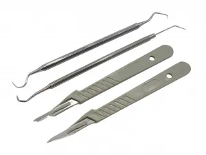 4er Set Entgitterhaken Entgitternadel für Folien Plotter zweiendig, Länge 16cm