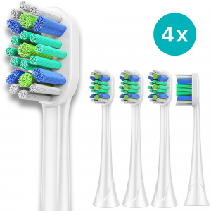 4x Ersatzbürsten kompatibel mit Philips Sonicare Aufsteckbürsten - Bürstenköpfe Medium-Weich, M2