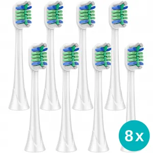 8x Ersatzbürsten kompatibel mit Philips Sonicare Aufsteckbürsten - Bürstenköpfe Medium-Weich, M1